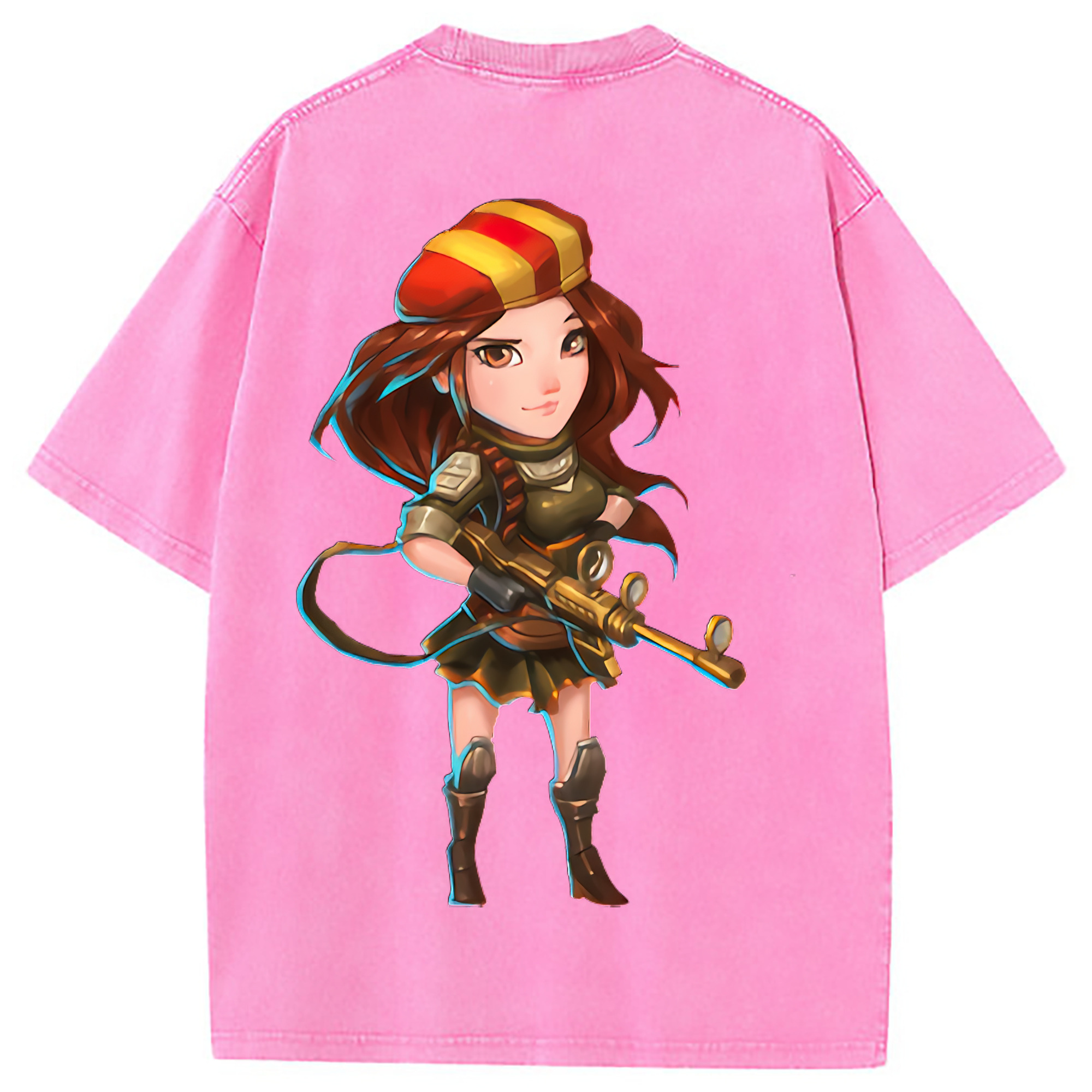 （画像用） リーグ・オブ・レジェンド League of Legends LOL 綿100% ヴィンテージ風 半袖Tシャツ（背面プリント）